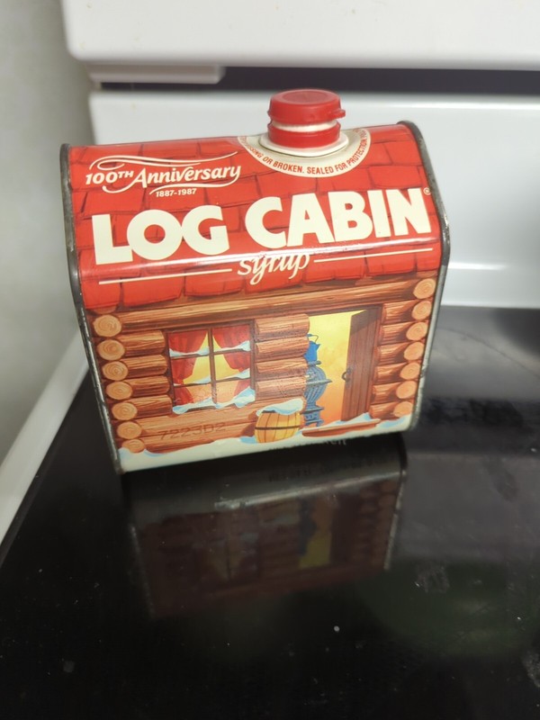 Vintage Tin - Log Cabin 100th Anniversary