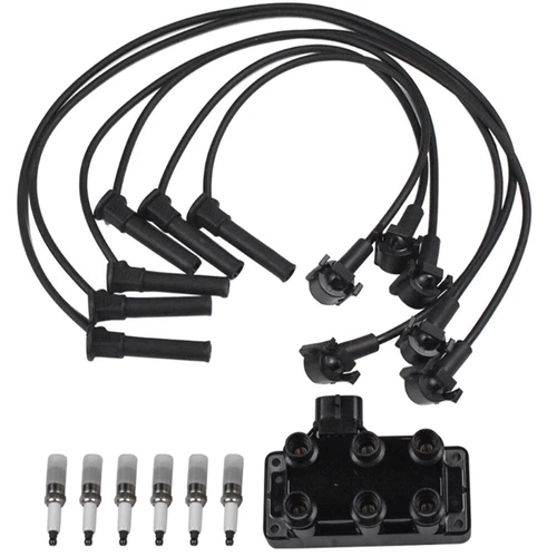Ignition Coil & 6 Spark plug & 6 wire For Ford Explorer Sport Trac V6 4.0l FD480 - Picture 14 of 21