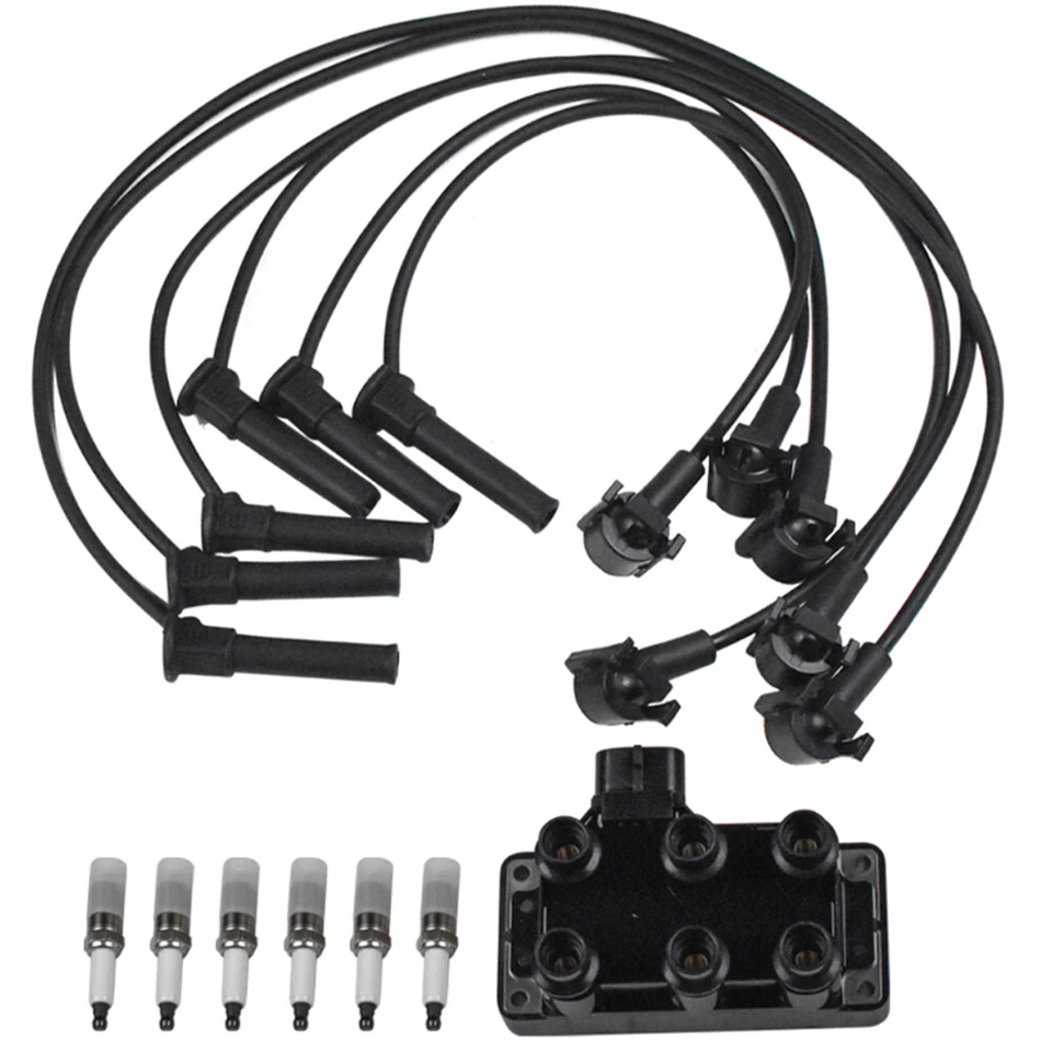 Juego de bobinas de encendido y bujías y cables para Ford Explorer Sport Trac V6 4,0 l FD480 Foto 3 de 4