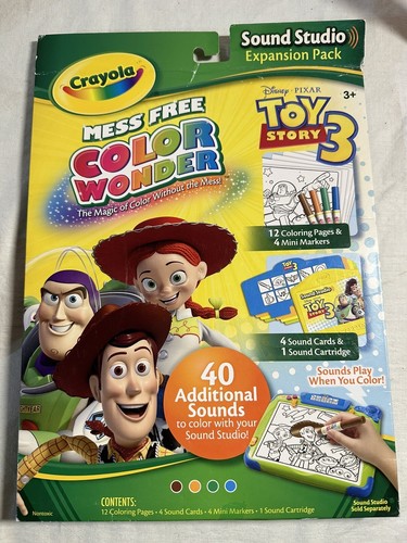 Crayola Mess Free color Wonder Toy Story 3 Sound Studio Expansion Pack ...