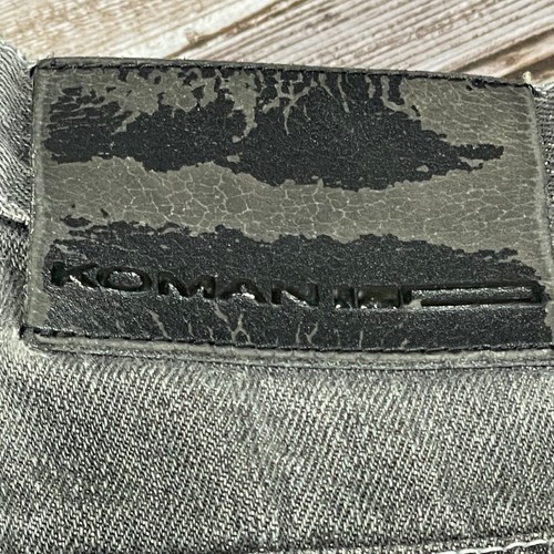 Vintage Koman Jeans Y2K Baggy Stitching Black Size 38x32(31) - Picture 4 of 11
