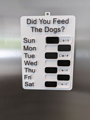 Weekly Task Reminder Slider Board/Chore Chart/To Do List/New Year Resolution - Picture 6 of 8