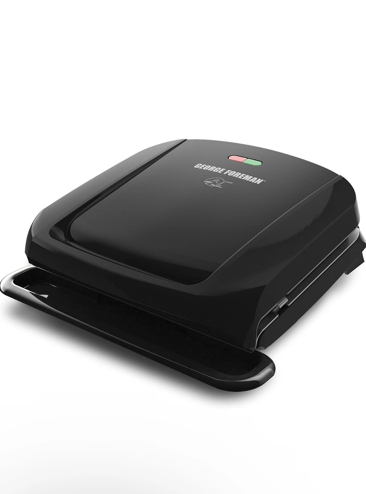 George Foreman GRP1060B: 4-Serving Removable Plate Grill and Panini - Black