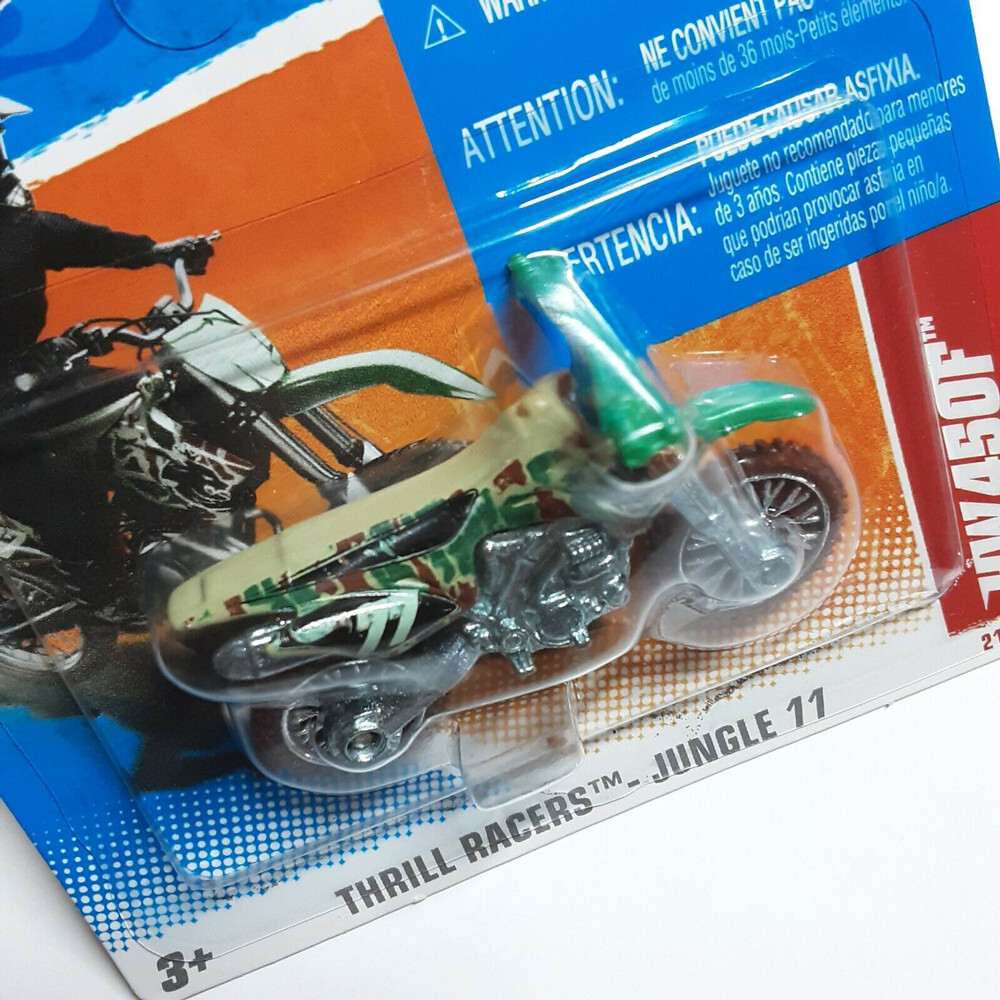 Hot Wheels HW450F Dirt Bike Thrill Racers Jungle 11 SHORT CARD
