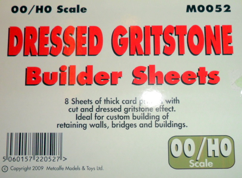 New Metcalfe MOO52 Dressed Gritstone (OO/HO Gauge Building Sheets)