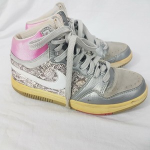 silver nike high tops