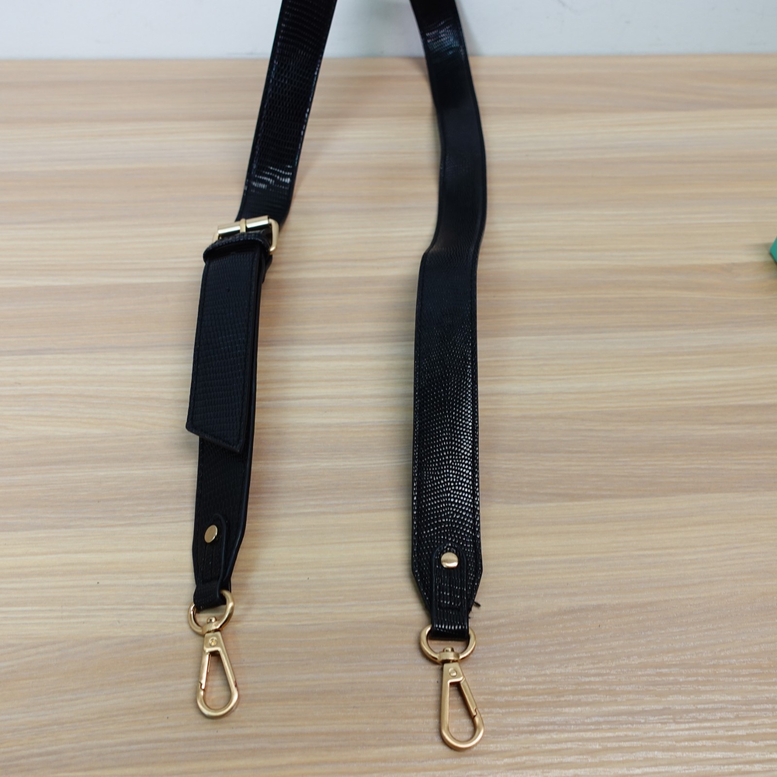 Lizard Bag Strap Replacement Black Crossbody Shou… - image 1