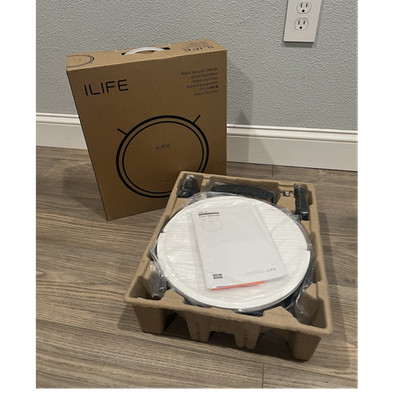 ILIFE V2 Robotic Vacuum Cleaner White 14.4V 30W Multiple Cleaning Modes Docking