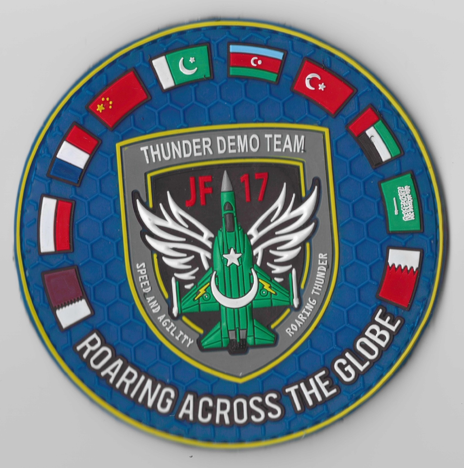 Pakistan Air Force Official Patch JF 17 Roaring Across the Globe RIAT ...