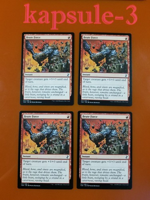 #ad #ad 4x Brute Force Time Spiral Remastered MTG Magic Cards $2.50