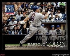 2019 Topps 150 Years Greatest Moments Black #GM9 Bartolo Colon 142/299 Mets