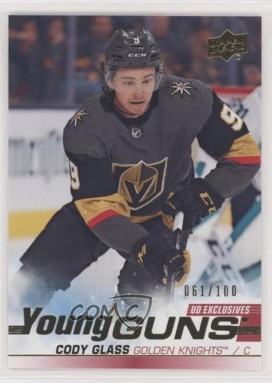 2019-20 Upper Deck Young Guns UD Exclusives /100 Cody Glass #237 Rookie RC