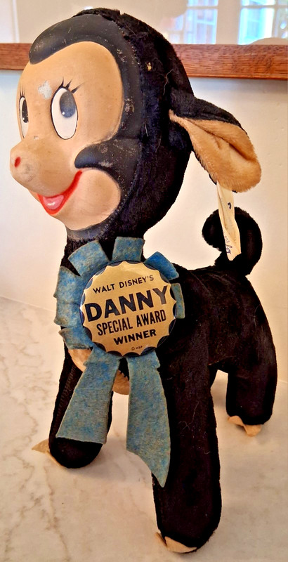Vintage 1949 Walt DISNEY DANNY the BLACK LAMB GUND Plush Toy Doll County Fair