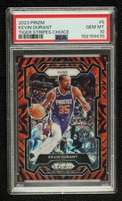2023-24 Panini Prizm Choice Tiger Stripes Kevin Durant #5 PSA 10 GEM MT 14t3