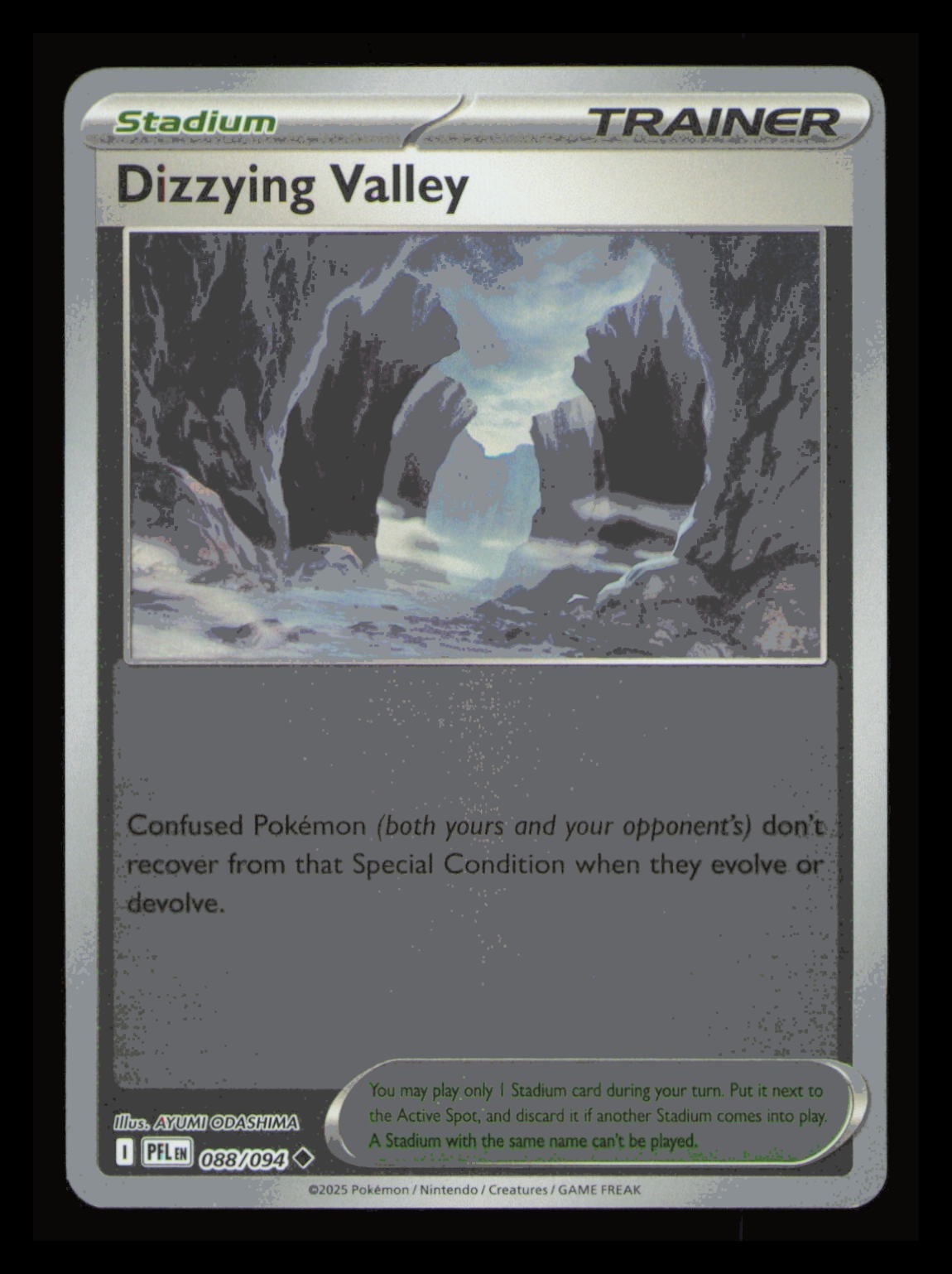 Dizzying Valley 088/094 Reverse Holo Uncommon Phantasmal Flames Pokemon TCG - NM