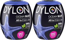 DYLON Washing Machine Fabric Dye Pod for Clothes & Soft Pack of 2, Blue