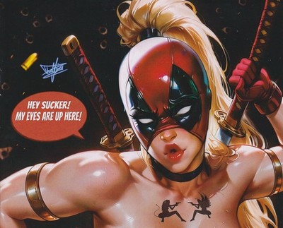 Soto Studios Lady Deadpool Cosplay Virgin Variant NM+