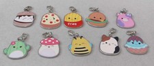 Ten SQUISHMALLOW CHARMS w Lobster Clasps for Bracelets, Back Packs KELLY TOYS