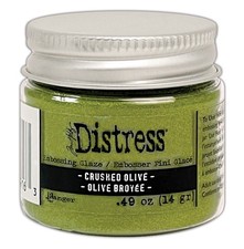 Tim Holtz Distress Embossing Glaze-Crushed Olive