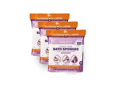 SCRUBZZ Rinse Free 60pc Super Size Single Use Bath Sponge