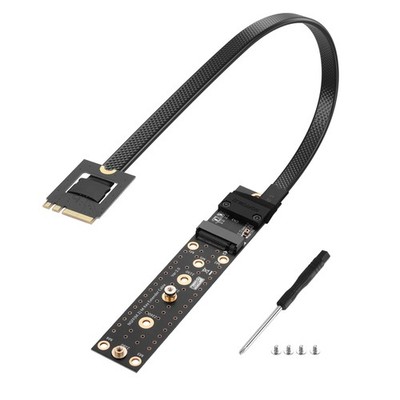M.2 NGFF Key A+E auf M.2 M Key Verlängerungskabel M2 Stecker auf Buchse NVME SSD Riser Ca