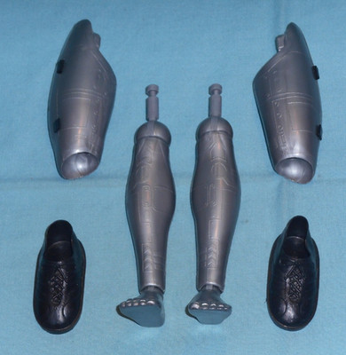 vintage Six Million Dollar Man MASKATRON LEGS + SHOES parts lot FREE SHIP