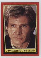 1983 Topps Star Wars: ROTJ Han Solo Harrison Ford Pondering the Raid #62 12zm