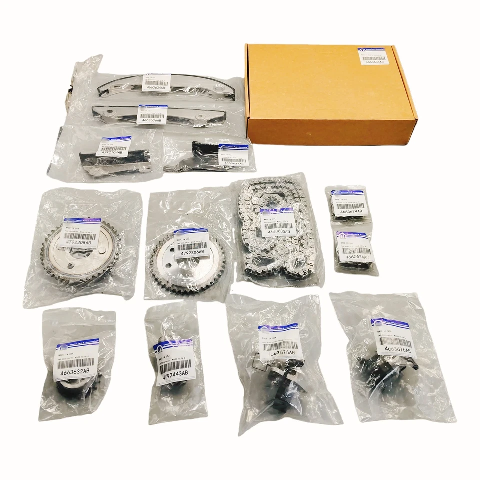 13PCS Timing Chain Kit for 02-07 Chrysler Concorde 300 Dodge Stratus Magnum 2.7L Foto 2 de 4