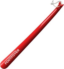 Ergonomic 17-Inch Long Red Shoehorn - Perfect for All Ages  Back Pain Relief