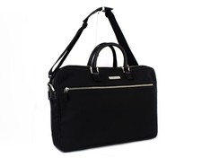 BURBERRY Black Canvas Business Briefcase Bag Document Bag Messenger Bag Good