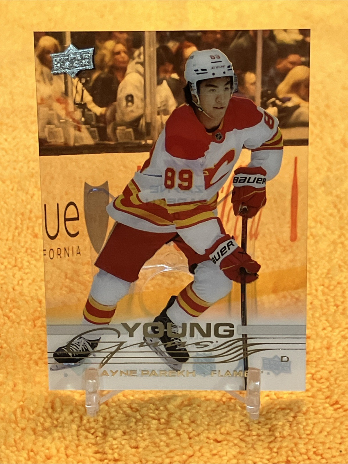 Zayne Parekh RC 2025-26 Upper Deck S1 #236 CLEAR CUT YOUNG GUNS - Calgary Flames