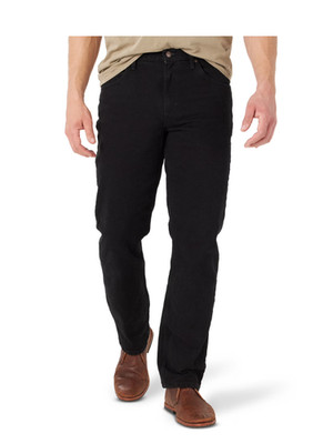 New Wrangler Five Star Heritage Relaxed Fit Jeans Black SZ 42 x 34 dw5