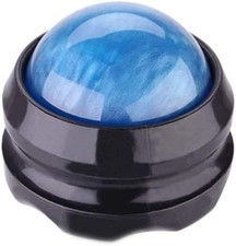Massage Ball Roller Pain Relief Self Therapy Sore Muscle Joint Blue