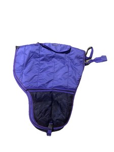 Tough 1 Durable Nylon Western Saddle Carrier Bag Purple With Strap