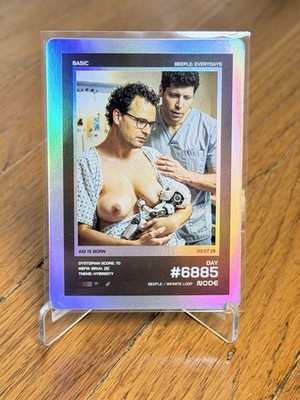 Beeple Everydays PRE-ALPHA/100 Hologram #6885 AGI is Born NODE Trading Card