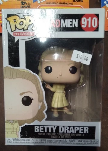 NEW FUNKO POP! TELEVISION #910 MAD MEN - BETTY DRAPER VINYL FIGURE! RARE-HTF!