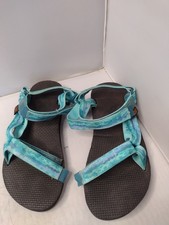 Teva Original Universal Sandals Youth Child 4 Blue Water Straps Outdoor Hiking U