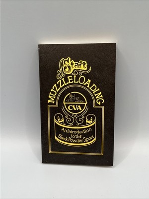 Vintage CVA Start Muzzle Loading Black Powder Sport Book 1988 FREE SHIPPING