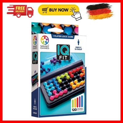 IQ Fit Spiel - Hochwertiges Logikspiel für einen Spieler, 9.8 x 3.2 x 14.4 cm