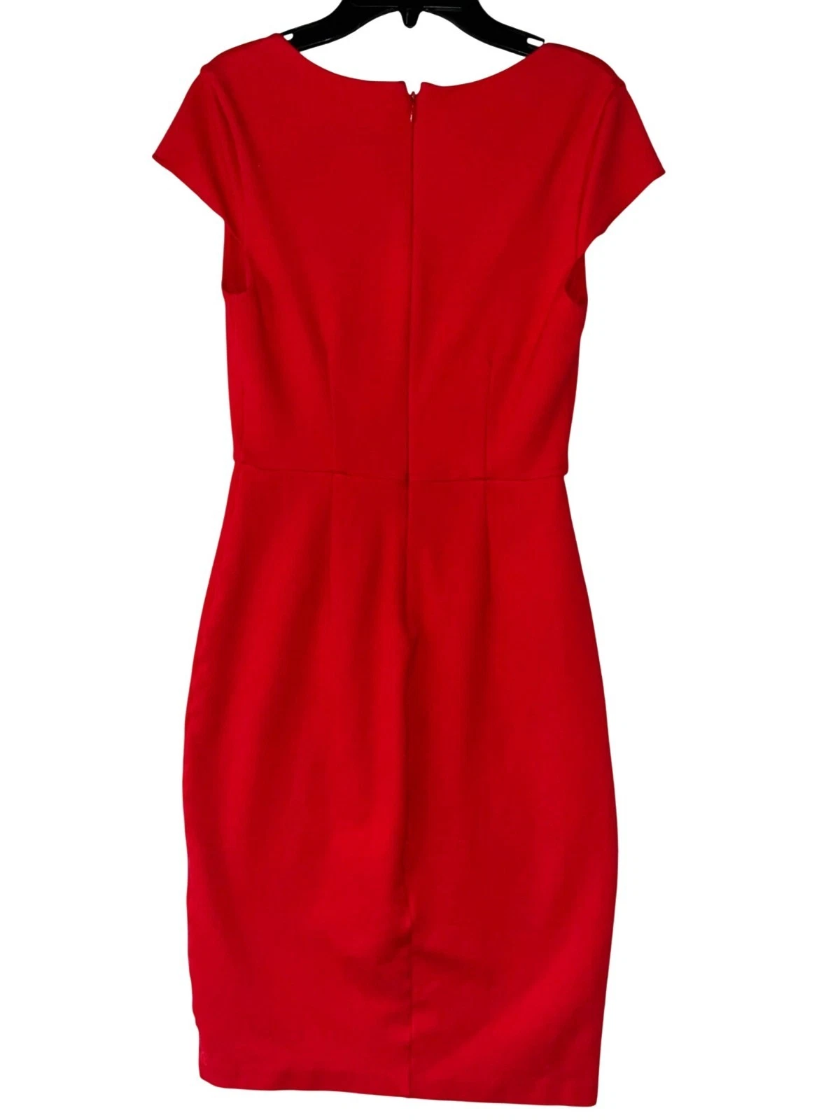 UNDERCOVER Abito tubino Victorias Secret rosso manica ad aletta taglia 4 elasticizzato