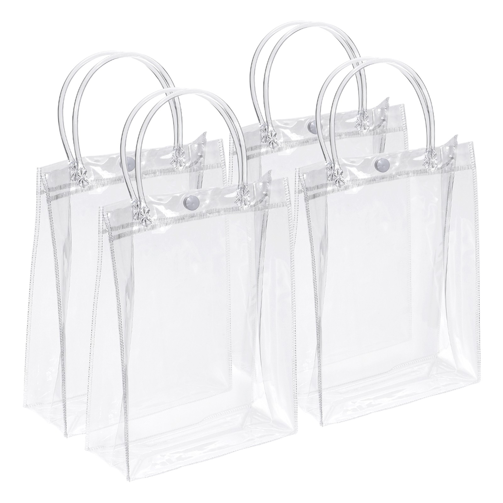 100 Pack Clear PVC Gift Bags 9x 6.7x2.8
