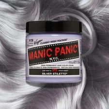 Manic Panic Vegan Semi Permanent Hair Dye Color Cream 40z  Silver Stiletto 