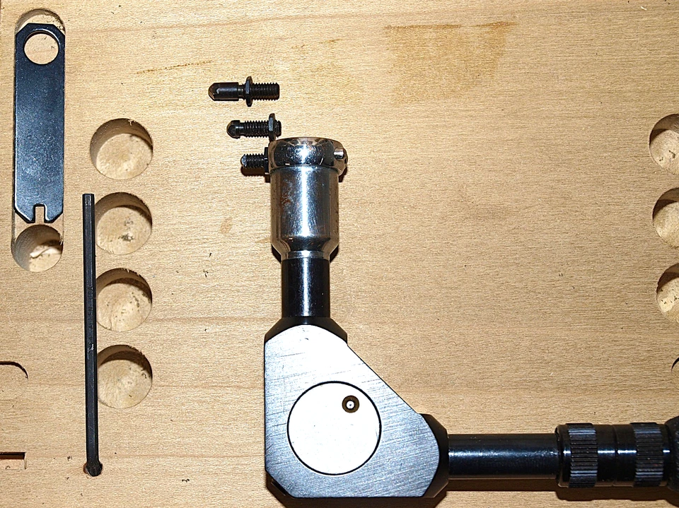 BEAUTIFUL STANDARD 1A DIAL BORE GAGE with ANGLE ATTACHMENT .625-1.0" x .0001" - Image 4 of 4