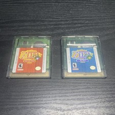 Legend Of Zelda Oracle Of Ages And Oracle Of Seasons GBC US AUTHENTIC TESTED