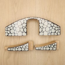 Wooden Train Track Stone Bridge Tunnel Ramp Set Brio Compatible