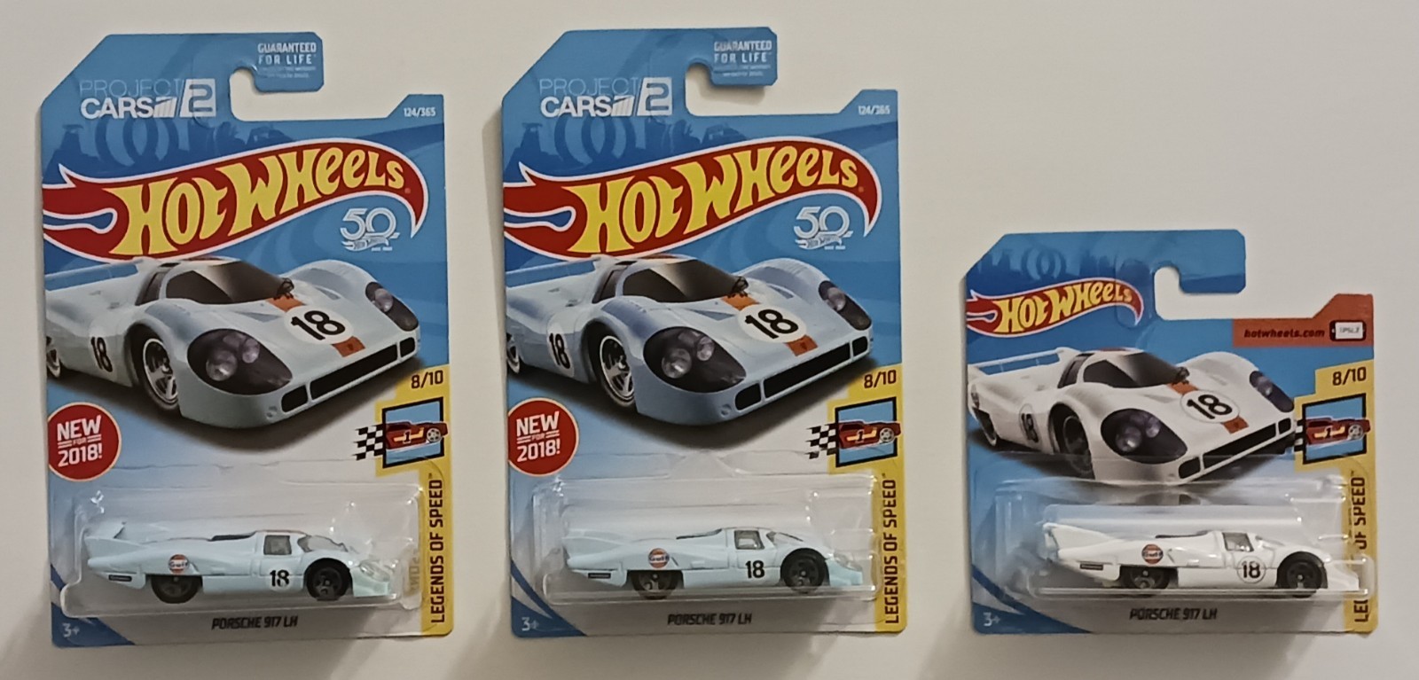 Lot of 3 2018 Hot Wheels New Models Legends of