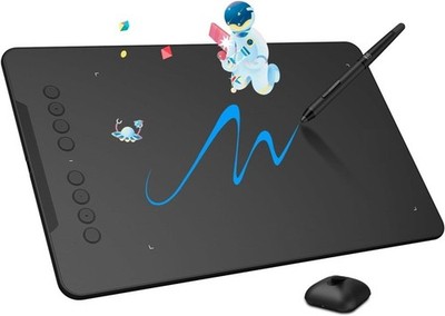 Tableta de Dibujo Gráfico de 10 x 6 Pulgadas, Tableta Digital con Lápiz NUEVO US