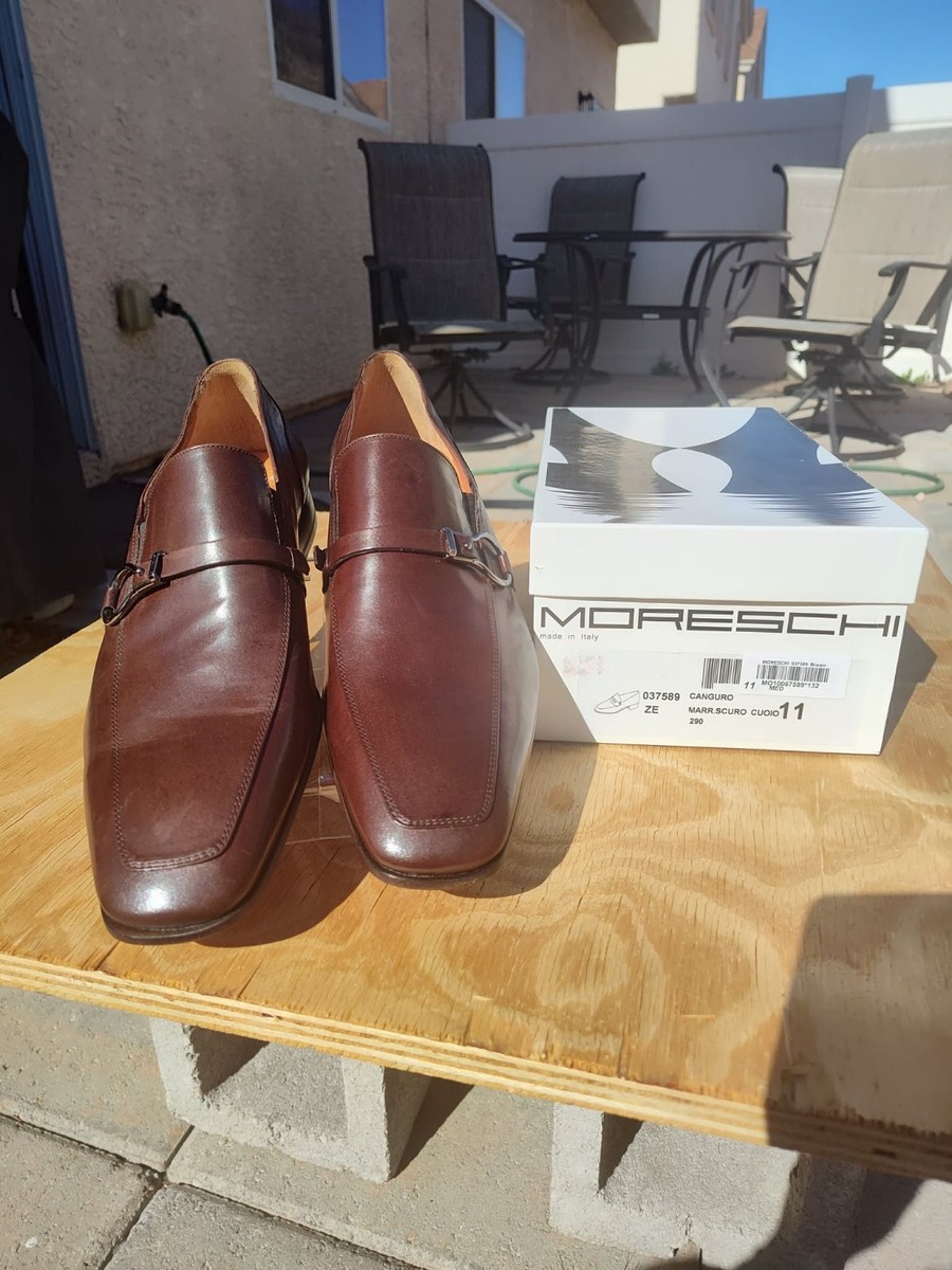 Moreschi handmade Italian mens shoe Moreschi Calf Skin Monk Single Strap Made in Italy 13 US  main image 4