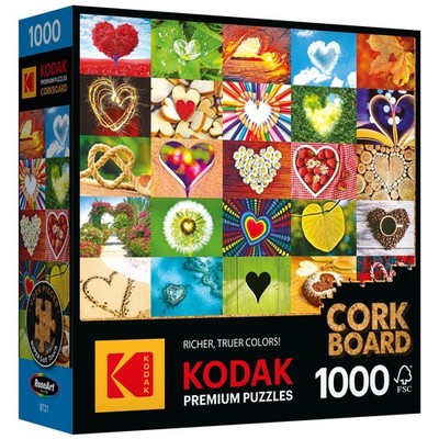 Kodak Premium Korkbrett Puzzle 1000 Teile 27''X20'' - Liebe ist überall -
