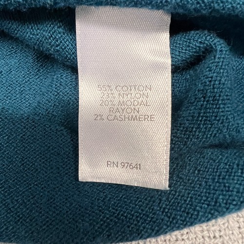 J Jill Sweater Womens 2x Teal Layered Assymetrical Cotton Knit Pullover Tunic - Picture 6 of 9